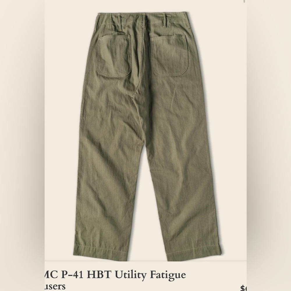 Bronson Mfg Co. Men's Army Utility Olive Green Pants size 32 new with tags - Picture 2 of 7